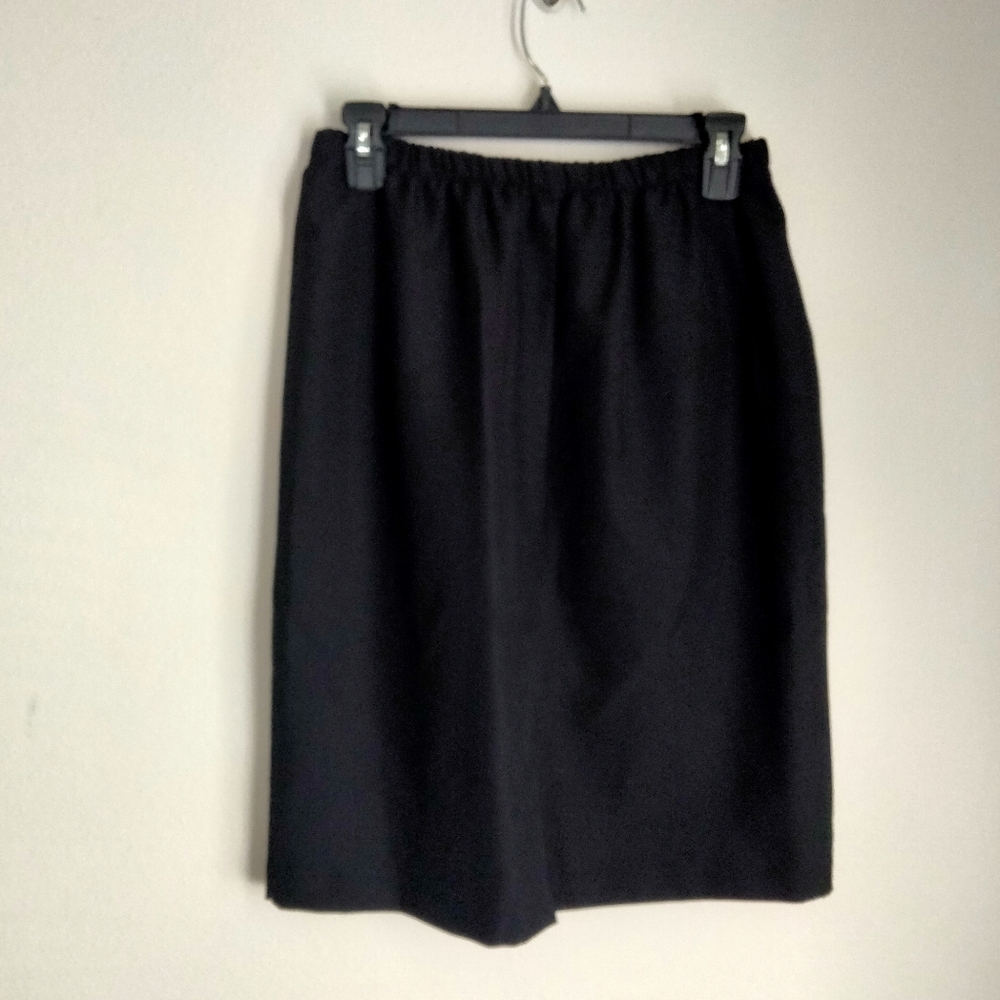 I.S.B 2 PC Skirt Set Women 10 Black & Silver Elegant Holiday Anniversary 90's - Picture 5 of 5